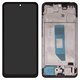LCD compatible with Xiaomi Redmi Note 14 4G, (black, with frame, Copy, (TFT), 161.5mm, 24117RN76E, EU version)