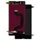 Pantalla LCD puede usarse con Sony D2202 Xperia E3, D2203 Xperia E3, D2206 Xperia E3, negro, High Copy
