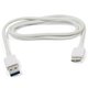 Cable USB (micro-USB3.0) puede usarse con Samsung G800H Galaxy S5 mini, G900F Galaxy S5, G900H Galaxy S5, N900 Note 3, N9000 Note 3, N9005 Note 3, N9006 Note 3, USB tipo-A, USB 3.0 micro tipo-B, blanco