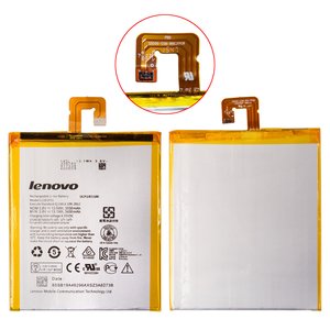Batería L13D1P31 puede usarse con Lenovo Tab 2 A7 30, Li ion, 3.8 V, 3550 mAh, Original PRC , ver.2