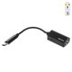 Adaptador Baseus L40, soporta micrófono, de USB tipo-C a 3.5 mm 2 en 1, USB tipo C, TRRS 3.5 mm, negro, 1.5 A, #CATL40-01