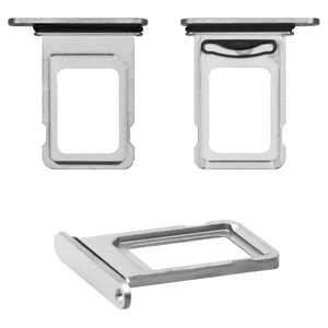 Sujetador de tarjeta SIM puede usarse con iPhone 12 Pro, iPhone 12 Pro Max, plateado, double SIM, silver