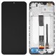 Pantalla LCD puede usarse con Xiaomi Redmi 9AT, negro, con marco, Original (PRC), M2006C3LVG