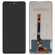 Pantalla LCD puede usarse con Tecno Spark 20 Pro (KJ6), negro, sin marco, Original (PRC)