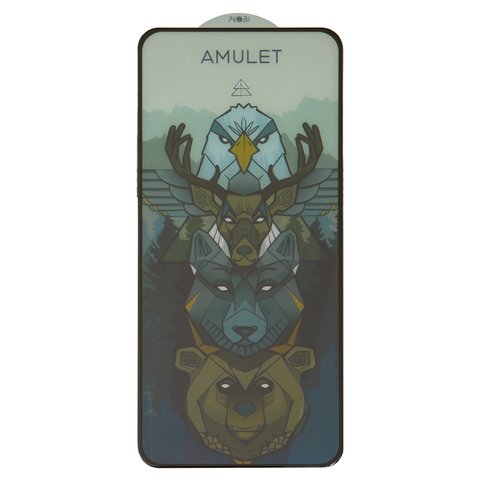 Vidrio de protección templado iNobi Amulet puede usarse con ZTE Blade V40, Blade V40 Pro, Blade V40s, Full Glue, Anti Static, negro, capa de adhesivo se extiende sobre toda la superficie del vidrio