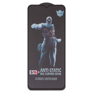 Vidrio de protección templado All Spares puede usarse con Nokia G42 5G, Full Glue, compatible con estuche, negro