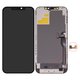 Pantalla LCD puede usarse con iPhone 12 Pro Max, negro, con marco, HC, sin microchip, con plásticos de cámara y sensor de acercamiento, (OLED), DD-OLED