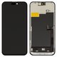 Pantalla LCD puede usarse con iPhone 15 Pro Max, negro, con marco, AAA, (TFT), ZY, LTPS