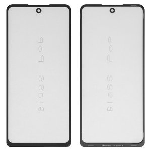 Vidrio de carcasa G+OCA PRO puede usarse con Tecno Pova 5 LH7n , Pova 5 Pro LH8n , Spark 10 Pro; Infinix Hot 30, Note 30 X6833, X6716 , con película OCA, negro