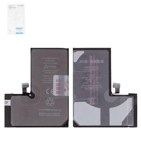 Batería JCID puede usarse con Apple iPhone 13 Pro, Li Polymer, 3.87 V, 3300 mAh, mayor capacidad, high capacity