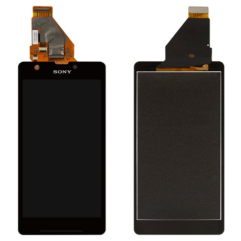 Дисплей для Sony C5502 M36h Xperia ZR, C5503 M36i Xperia ZR, чорний, Original PRC 