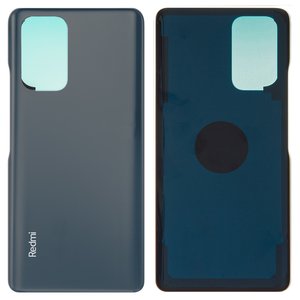 Задняя панель корпуса для Xiaomi Redmi Note 10 Pro, Redmi Note 10 Pro Max, серая, onyx gray