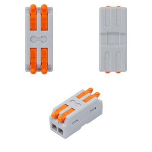 Клема швидкого монтажу D2 2, прохідна, 0,08–2.5 мм², 250 В, 32A, тип 2
