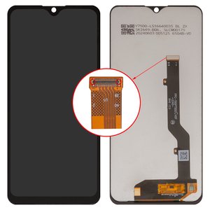Дисплей для ZTE Blade 20 Smart, черный, без рамки, Сopy, V2050