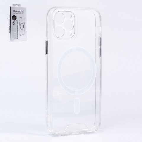 Чехол MagSafe Space Full Camera для iPhone 11 Pro, прозрачный, магнитный, силикон, с защитой камеры