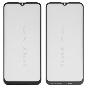 Скло корпуса G+OCA PRO для Tecno Spark 6 Go KE5, KE5J , Spark Go 2020 ; Infinix Hot 10 Lite, з ОСА плівкою, чорне