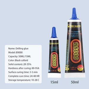 Клей герметик Mechanic B8000, для приклеивания тачскрина, дисплея, 15 мл, черный