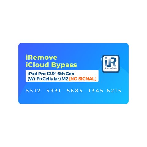 iCloud Bypass for iPad Pro 12.9 inch 6th Gen M2 | Cellular [NO SIGNAL] & WiFi