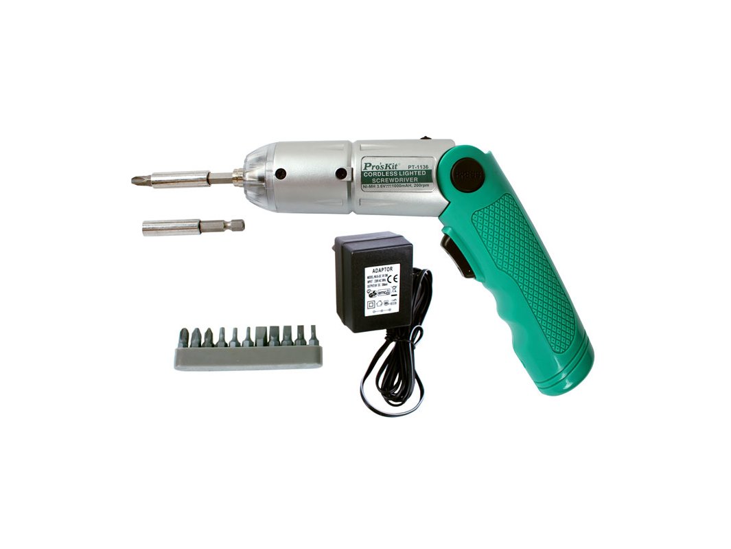 ごーきーさん専用 Беспроводная электрическая отвертка Pro'sKit PT-1136F + 11 сменных