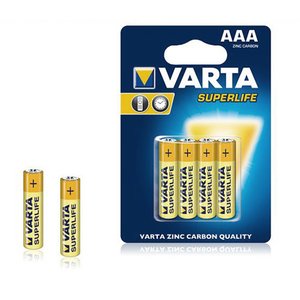 Батареи VARTA 2003 AAA R3  Superlife 4 шт. 