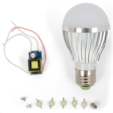 Juego de piezas para armar lámpara LED SQ-Q02 5 W  (luz blanca fría, E27)